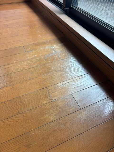 フローリング補修/経年劣化/神奈川県横浜市甲南/ﾘﾍﾟｱ/塗装