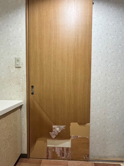 建具シート貼り/神奈川県相模原市/建具剥がれ/ﾘﾍﾟｱ